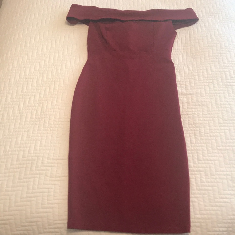 Red cocktail dress